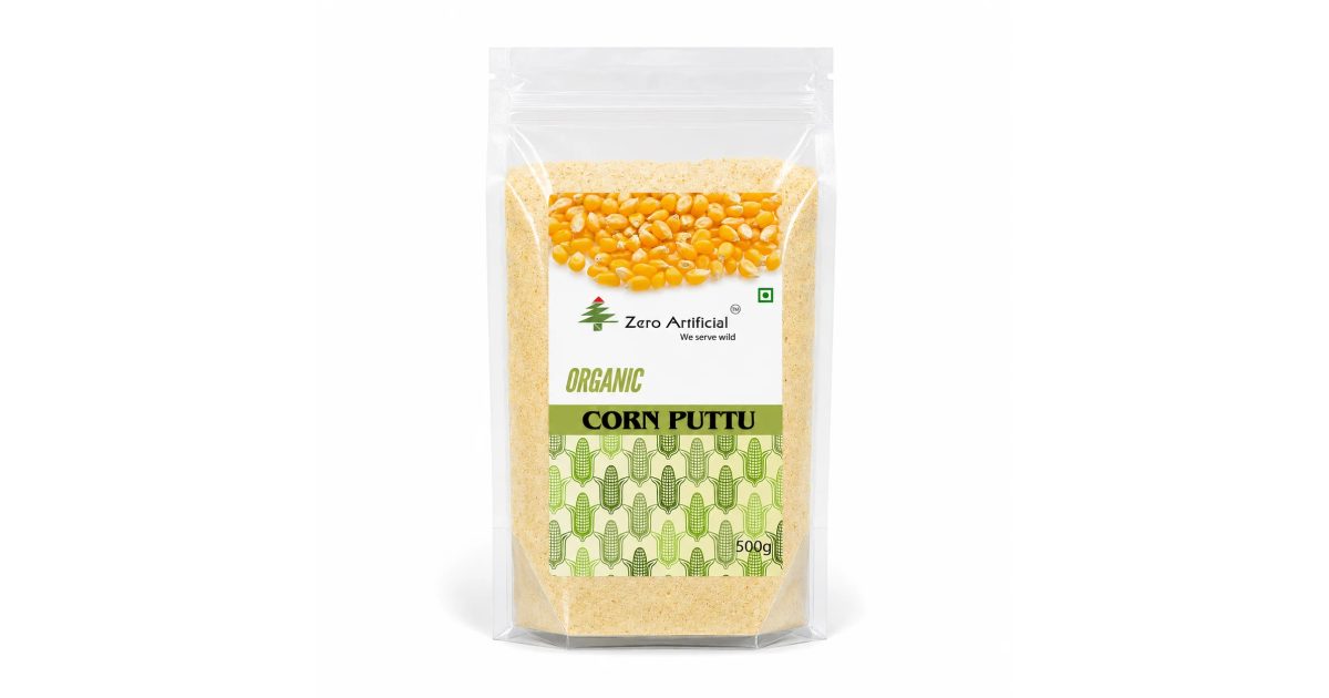 Organic Corn Puttu Powder (500 g) | Zero Artificial