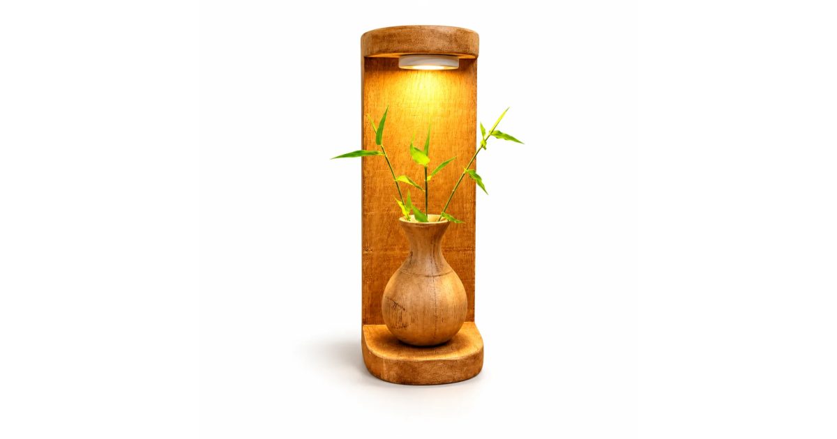 Wooden Wall Mounted Lamp