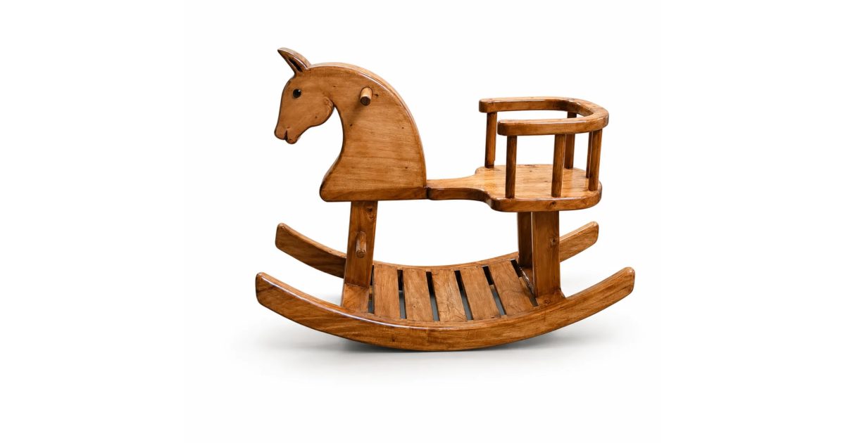 Wooden Horse Rocking Chair