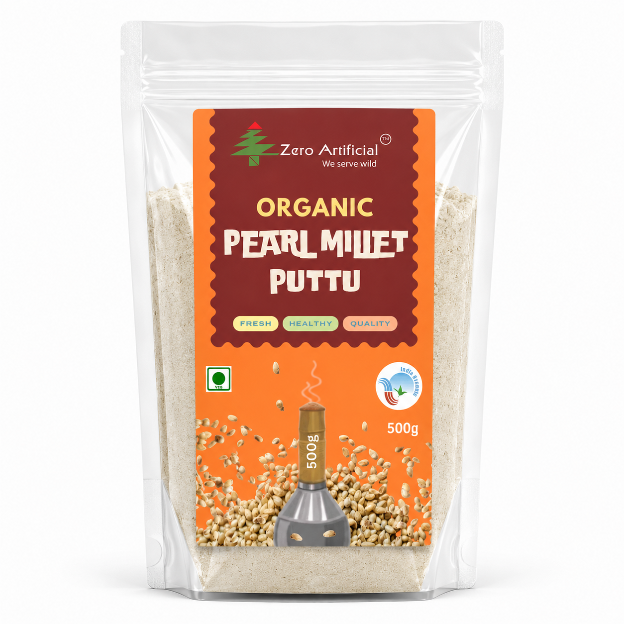Organic Pearl Millet Puttu Powder | Kambu Puttu | Zero Artificial