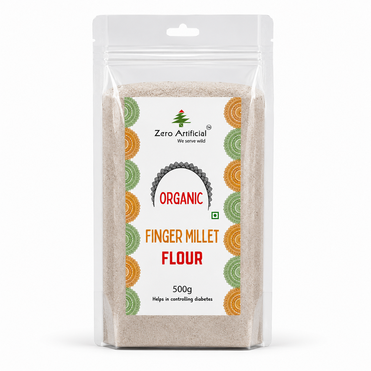 Organic Finger Millet Powder | Ragi Flour | Zero Artificial