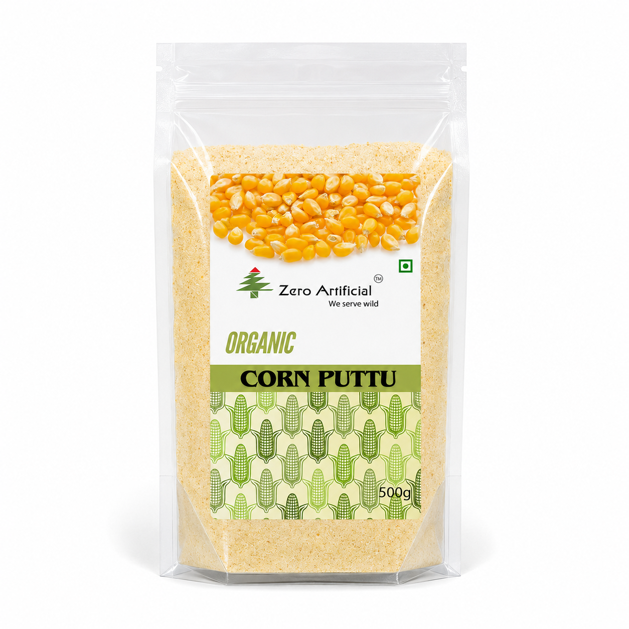 Organic Corn Puttu Powder (500 g) | Zero Artificial