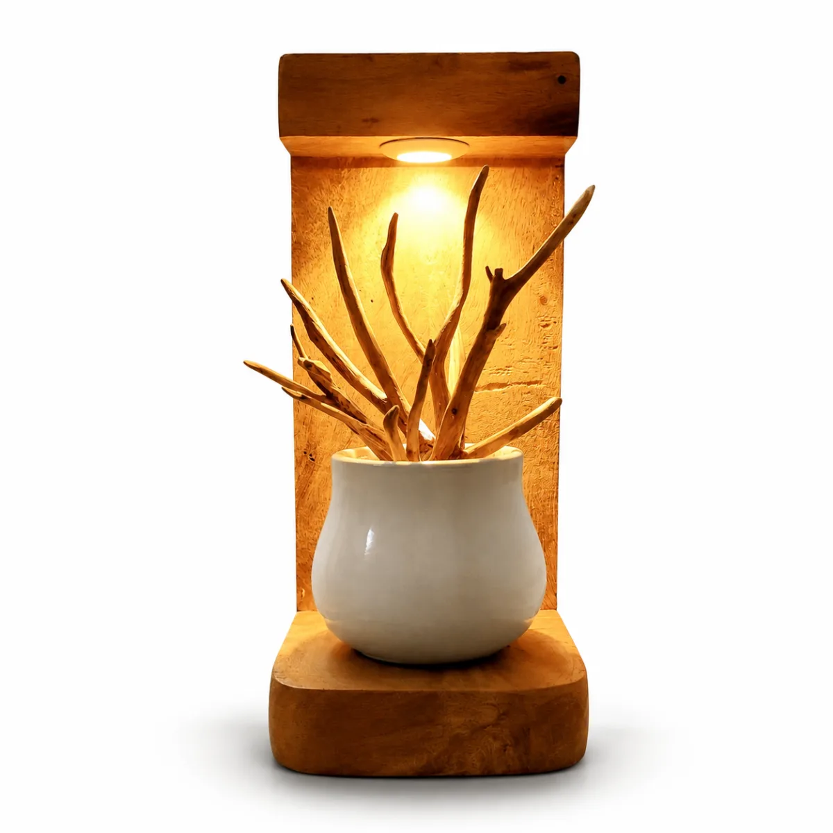 Wooden Wall Mounted Lamp