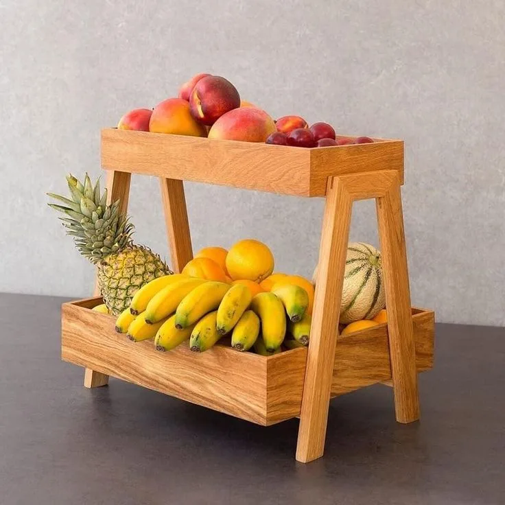 Wooden Kitchen Organizer