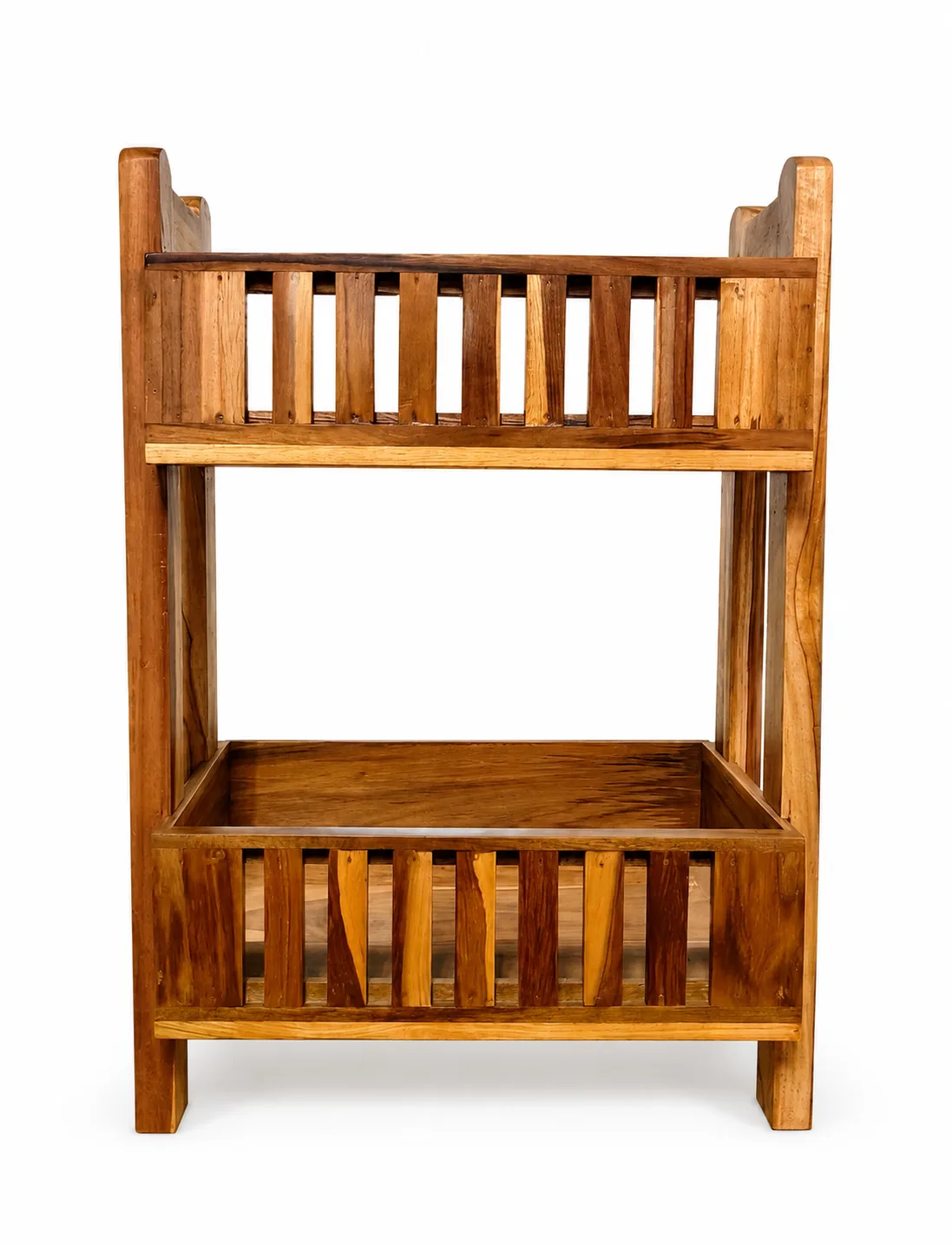 Wooden kitchen storage rack
